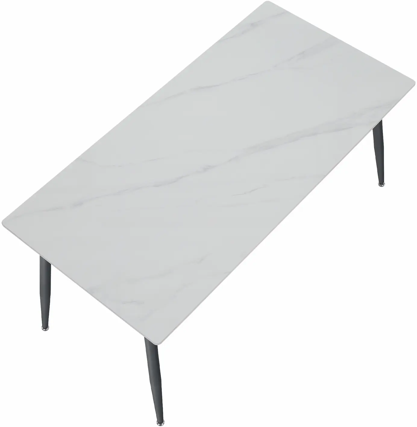 Masa Tempo Kondela Florenc Typ 2 (White Marble/Black)