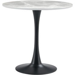 Стол Tempo Kondela Lorian Typ 1 90 (Grey Marble/Black) Thumb