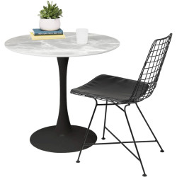 Стол Tempo Kondela Lorian Typ 1 90 (Grey Marble/Black) Thumb