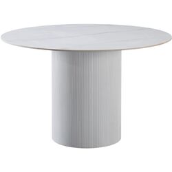 Masa Tempo Kondela Mahir Tip 1 120x120 (White Marble) Thumb