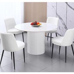 Masa Tempo Kondela Mahir Tip 1 120x120 (White Marble)