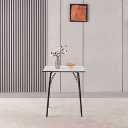 Masa Tempo Kondela Nalak Tip 1 70x75 (White/Black) Thumb