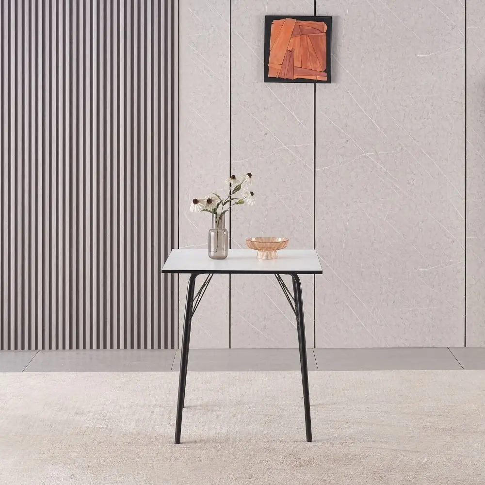 Masa Tempo Kondela Nalak Tip 1 70x75 (White/Black)