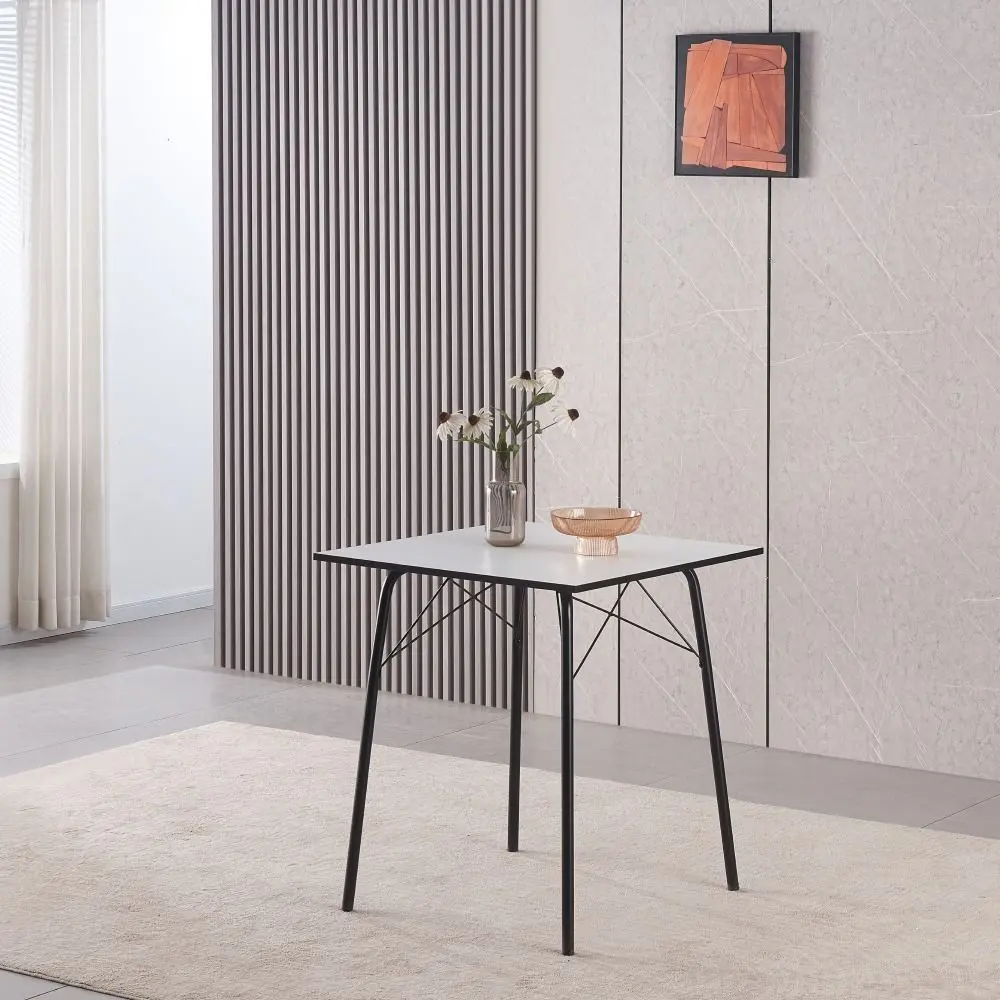 Masa Tempo Kondela Nalak Tip 1 70x75 (White/Black)