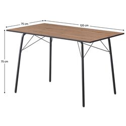 Masa Tempo Kondela Nalak Tip 2 120x75 (Artisan Oak/Black) Thumb