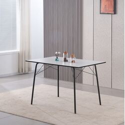 Masa Tempo Kondela Nalak Tip 2 120x75 (White/Black)