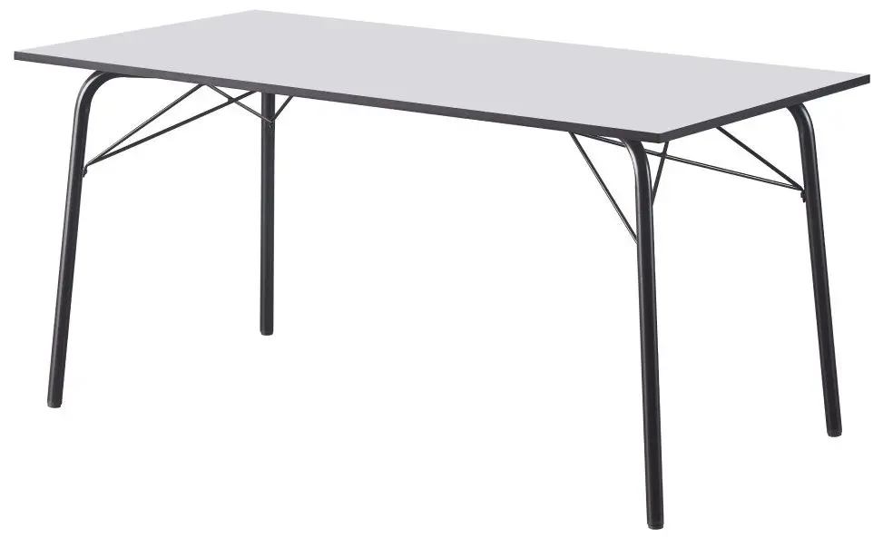 Masa Tempo Kondela Nalak Tip 3 160x80x75 (White/Black)