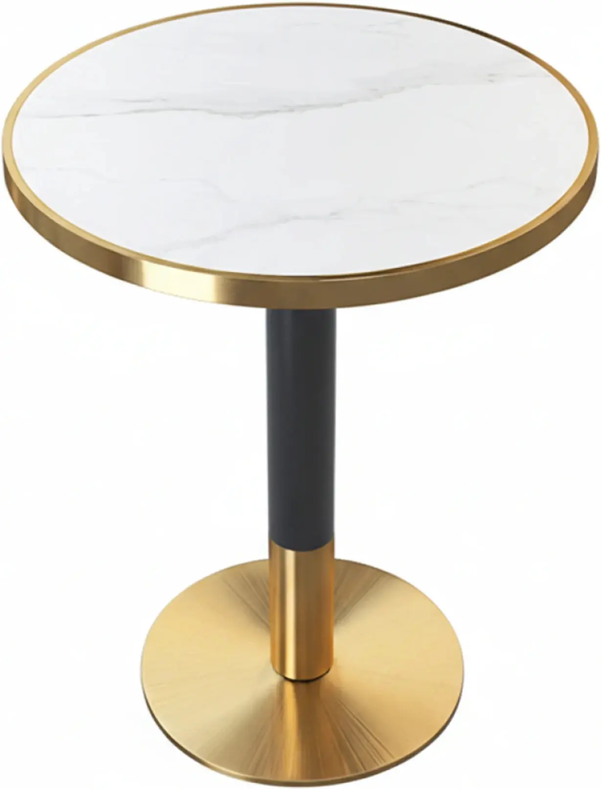 Стол Tempo Kondela Oren 80 (White Marble/Gold) - 2