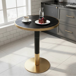Masa Tempo Kondela Oren 80cm (Black/Gold)