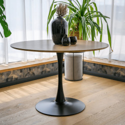 Стол Tempo Kondela Reventon NEW 110 (Oak/Black) Thumb