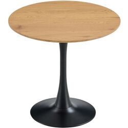 Стол Tempo Kondela Reventon New 110x110 (Grandson Oak/Black) Thumb