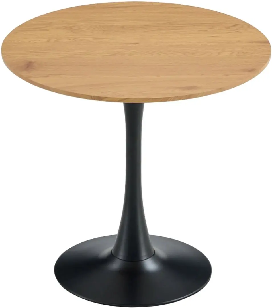 Стол Tempo Kondela Reventon New 110x110 (Grandson Oak/Black)