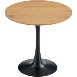 Стол Tempo Kondela Reventon New 80x80 (Grandson Oak/Black) Thumb