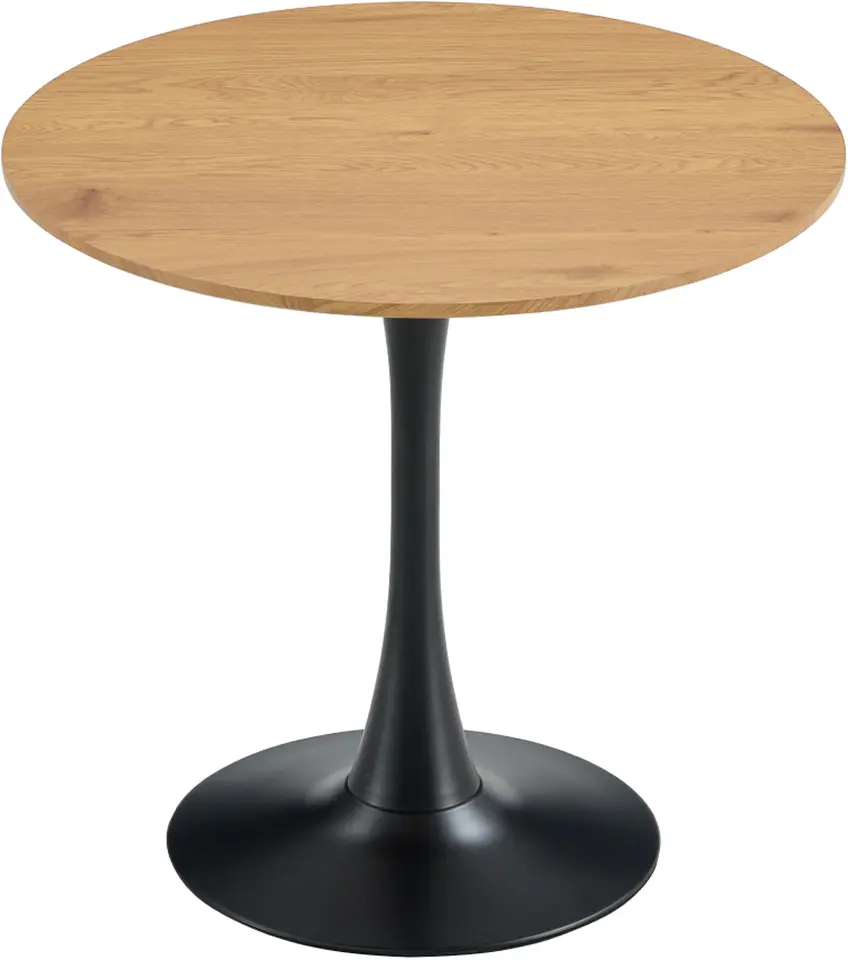 Стол Tempo Kondela Reventon New 80x80 (Grandson Oak/Black)