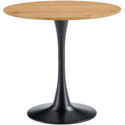 Стол Tempo Kondela Reventon New 80x80 (Grandson Oak/Black) Thumb