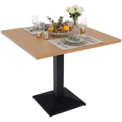 Masa Tempo Kondela Rinaldo TYP 1 70x70 (Sonoma Oak/Black) Thumb
