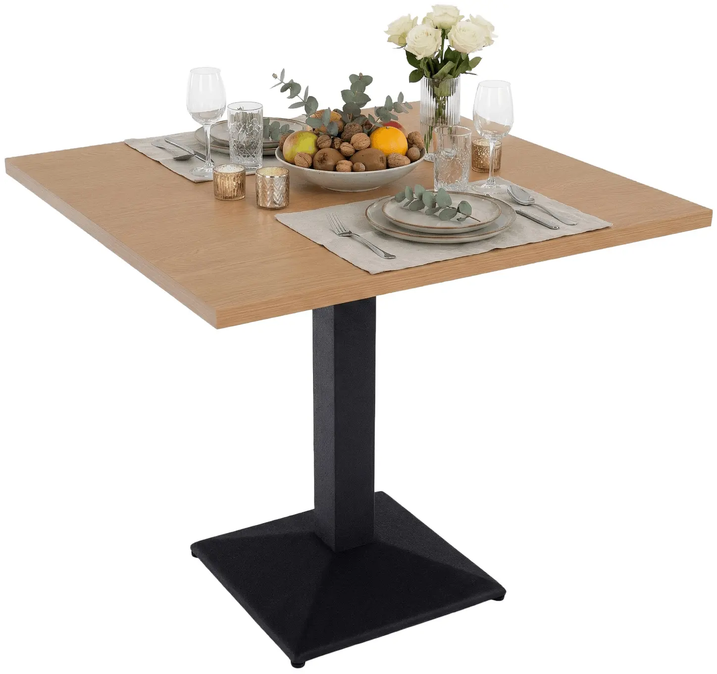 Masa Tempo Kondela Rinaldo TYP 1 70x70 (Sonoma Oak/Black) - 5