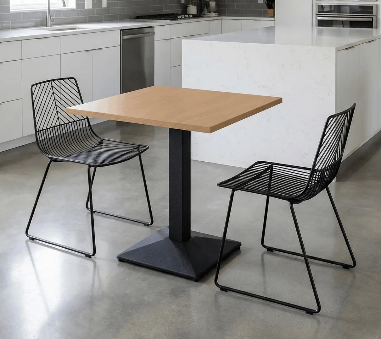 Masa Tempo Kondela Rinaldo TYP 1 70x70 (Sonoma Oak/Black)