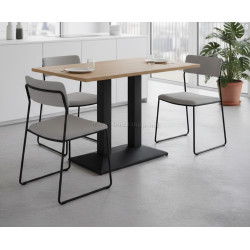 Masa Tempo Kondela Rinaldo TYP 2 120x60 (Sonoma Oak/Black)