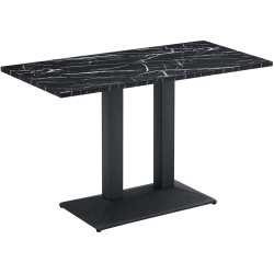 Masa Tempo Kondela Rinaldo Typ 2 (Black Marble/Black) Thumb