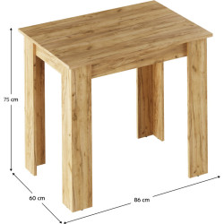 Стол Tempo Kondela Tarinio 86x60 (Artisan Oak) Thumb