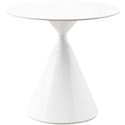 Стол Tempo Kondela Valer 80 (White Marble/White) Thumb