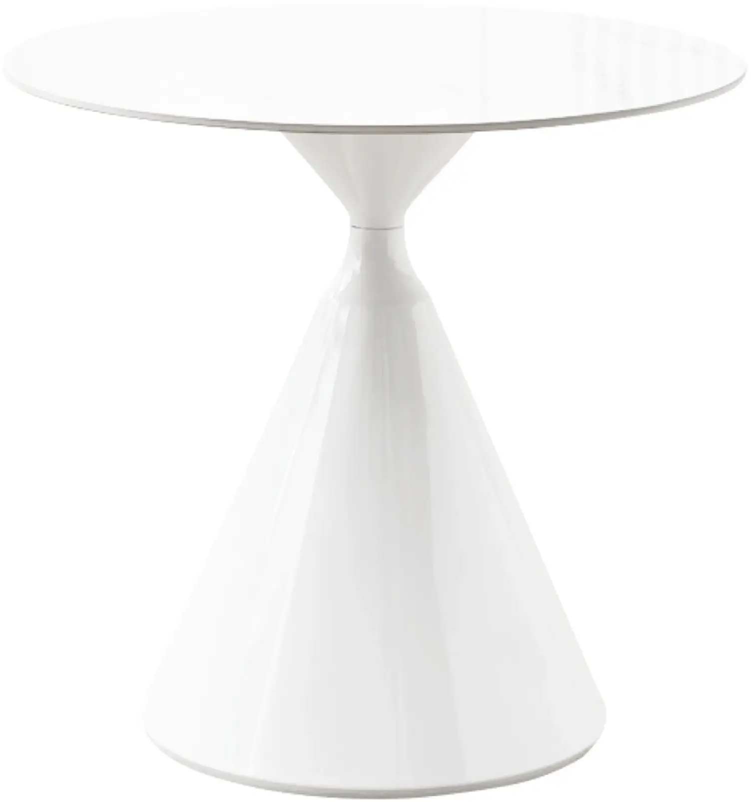 Стол Tempo Kondela Valer 80 (White Marble/White) - 2