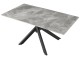 Masa Tempo Kondela Zenos 160x90 (Light Grey/Black)