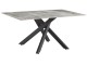 Masa Tempo Kondela Zenos 160x90 (Light Grey/Black)