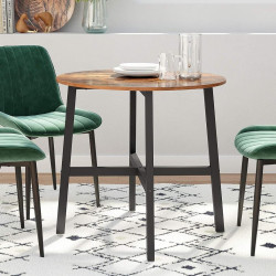 Стол Vasagle KDT080B01 80x80 (Rustic Brown/Black) Thumb