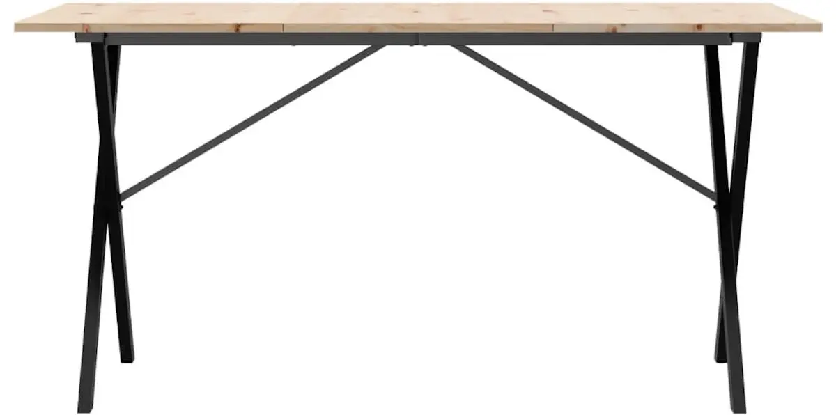 Стол VidaXL 3282698 140x80 (Pine/Black)