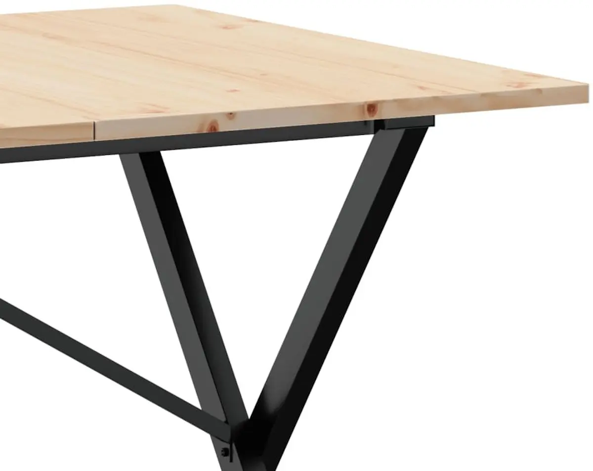 Стол VidaXL 3282698 140x80 (Pine/Black)