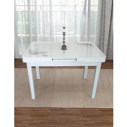 Masa extensibila Yasen T1920 (White/Flowers)