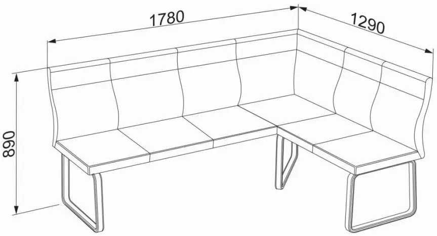 Coltar de bucatarie Ambianta Berlin Right