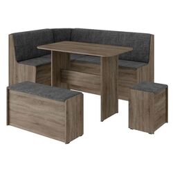 Кухонный уголок BonMebel Чикаго (Дуб Сонома Трюфель/Серый)