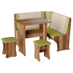 Кухонный уголок BonMebel Гамма Тип 2 Мини (Дуб Сонома/Фисташковый/Бежевый)