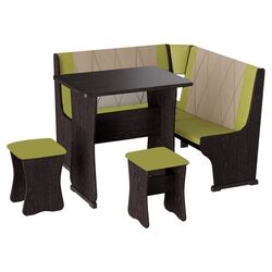 Кухонный уголок BonMebel Гамма Тип 2 Мини (Венге/Фисташковый/Бежевый)