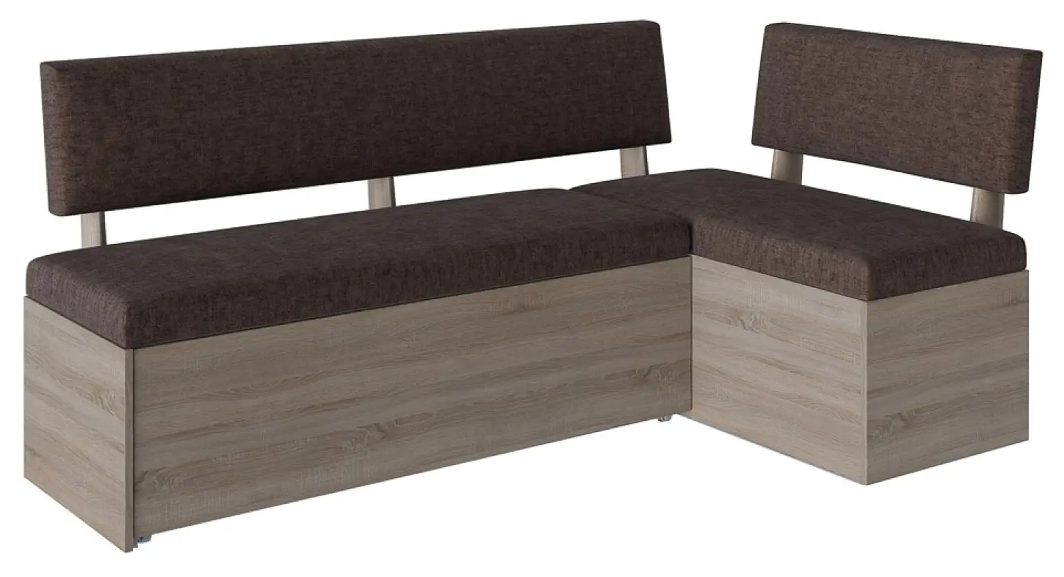 Кухонный уголок BonMebel Рим Раскладной (Дуб Сонома Трюфель/Коричневый)