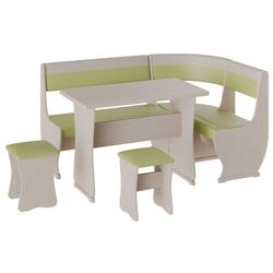 Кухонный уголок BonMebel Уют 1 (Дуб Молочный/Фисташковый/Бежевый)