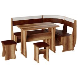 Кухонный уголок BonMebel Уют 1 (Дуб Сонома/Шоколадный/Бежевый)