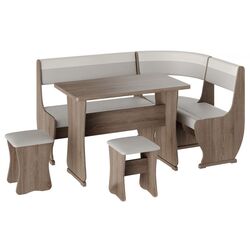 Кухонный уголок BonMebel Уют 1 (Дуб Сонома Трюфель/Серый/Белый)