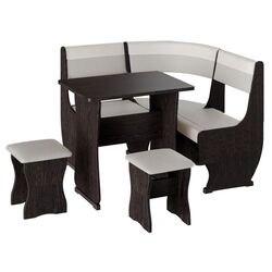 Кухонный уголок BonMebel Уют 1 Мини (Венге/Серый/Белый)