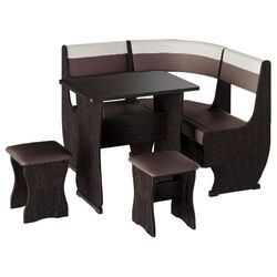 Кухонный уголок BonMebel Уют 1 Мини (Венге/Шоколадный/Бежевый)