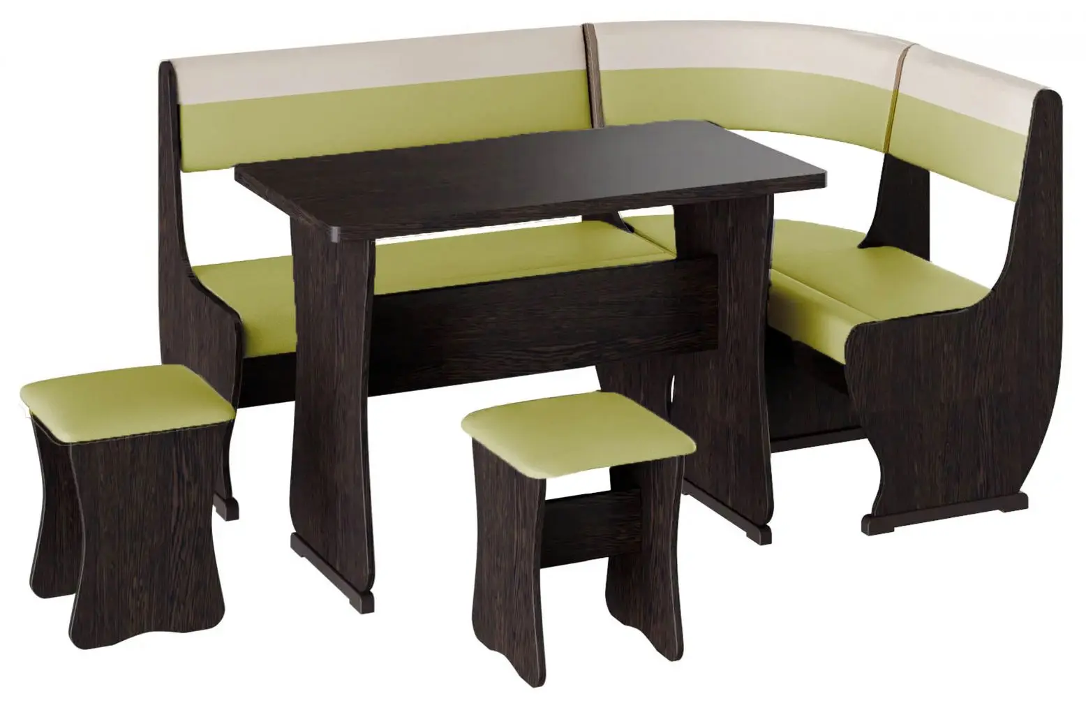 Кухонный уголок BonMebel Уют 1 (Венге/Фисташковый/Бежевый)