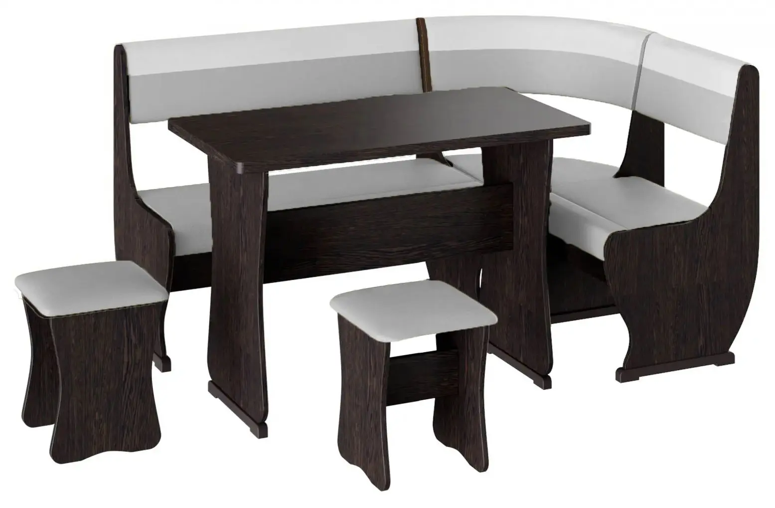 Кухонный уголок BonMebel Уют 1 (Венге/Серый/Белый)