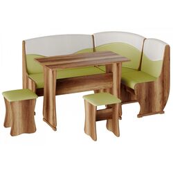 Кухонный уголок BonMebel Уют 2 (Дуб Сонома/Фисташковый/Бежевый)