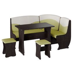 Кухонный уголок BonMebel Уют 2 (Венге/Фисташковый/Бежевый)