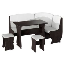 Кухонный уголок BonMebel Уют 2 (Венге/Серый/Белый)