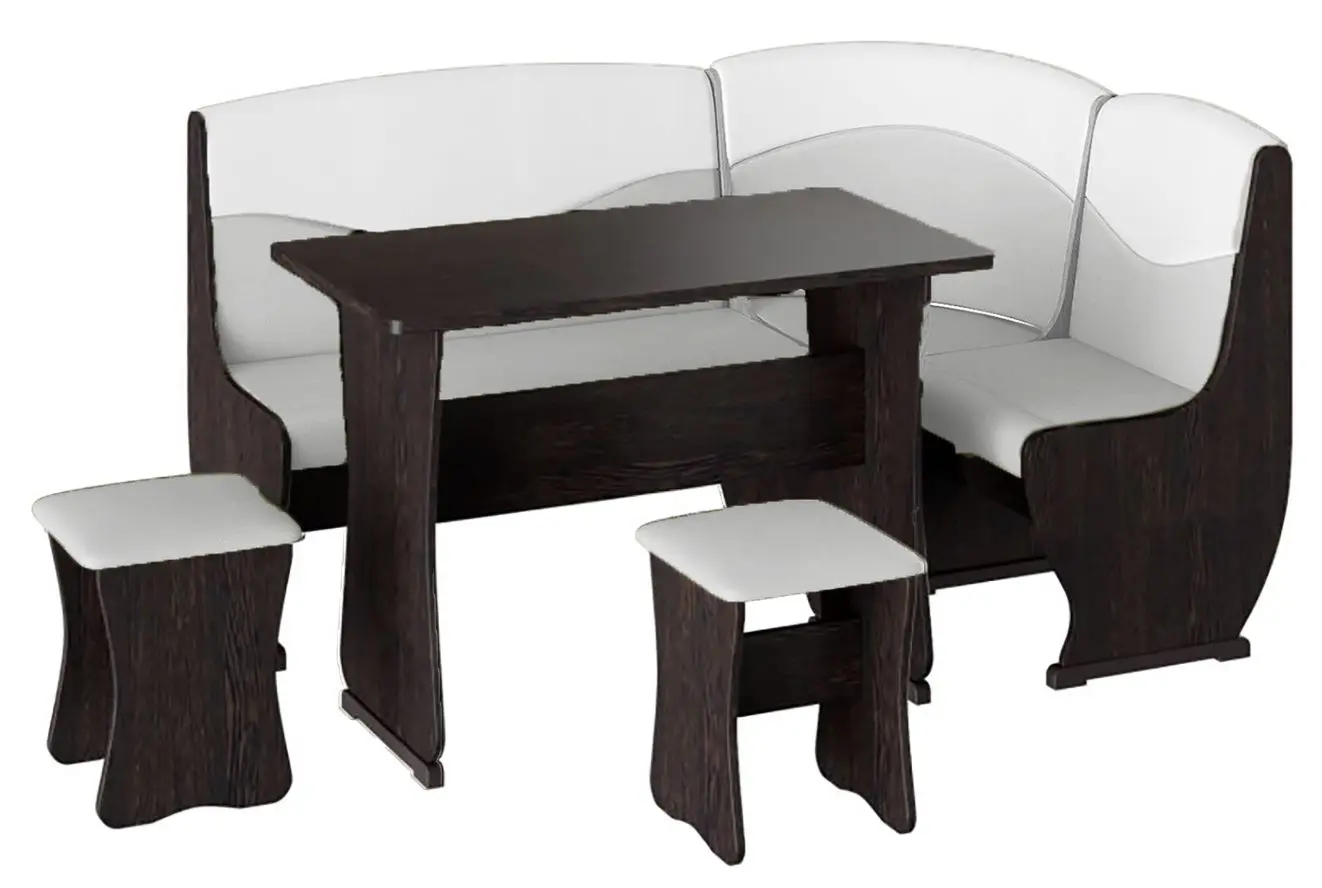 Кухонный уголок BonMebel Уют 2 (Венге/Серый/Белый)