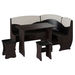 Кухонный уголок BonMebel Уют 2 (Венге/Шоколадный/Бежевый)